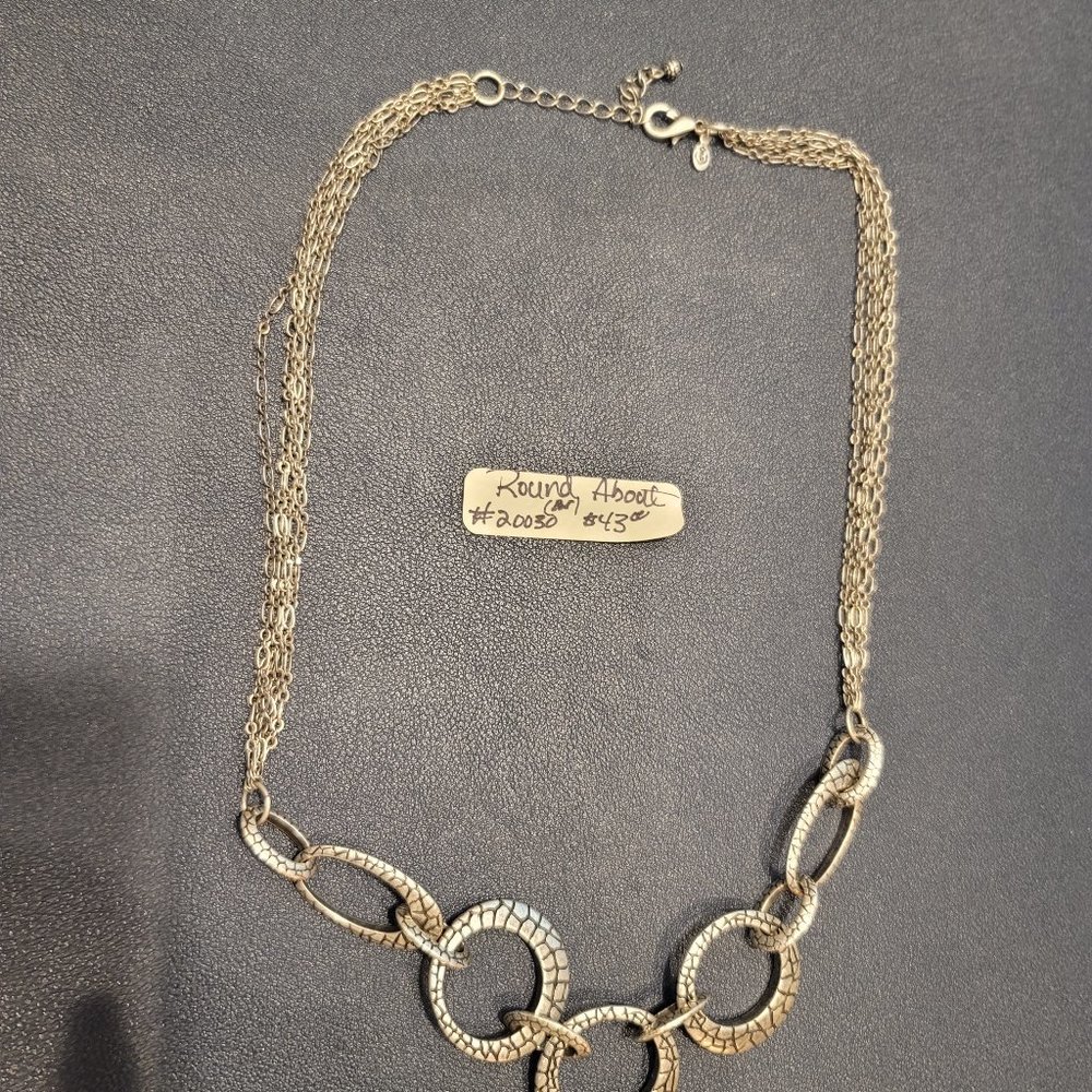 Premier Designs #20030 Round About Necklace - Silv